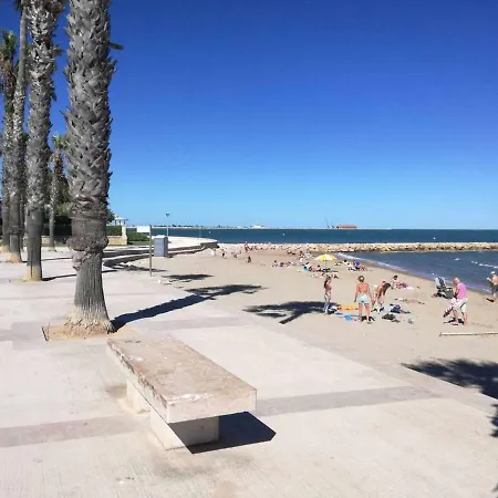 Atico Primer Linea De Mar Con Piscina En Ebrehogar 아파트 *